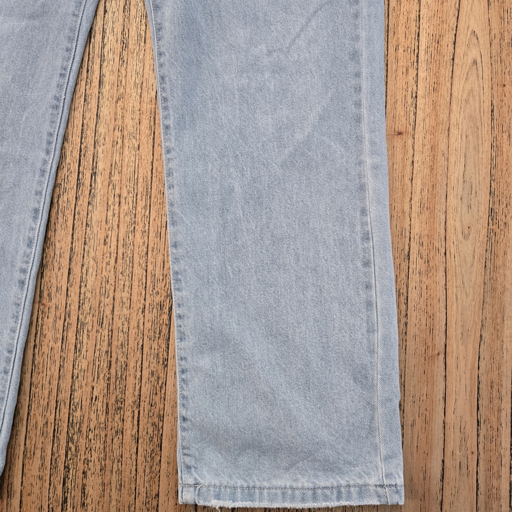 Girl Index Womens Light Washed Size 7 Straight Leg 100% Cotton Jeans - Picture 2 of 13